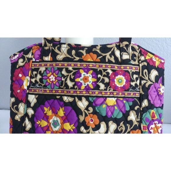 Vera Bradley Suzani Holiday Tote Floral Shoulder Bag Open Top Inner Pockets - Picture 3 of 9